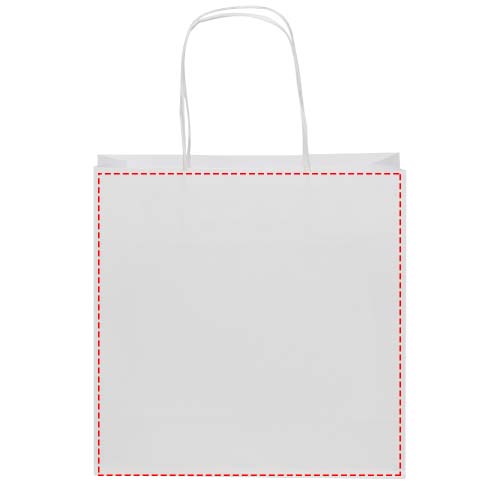 Kraftpapiertasche 120 /m² mit gedrehten Griffen – 24 × 9 × 24 cm