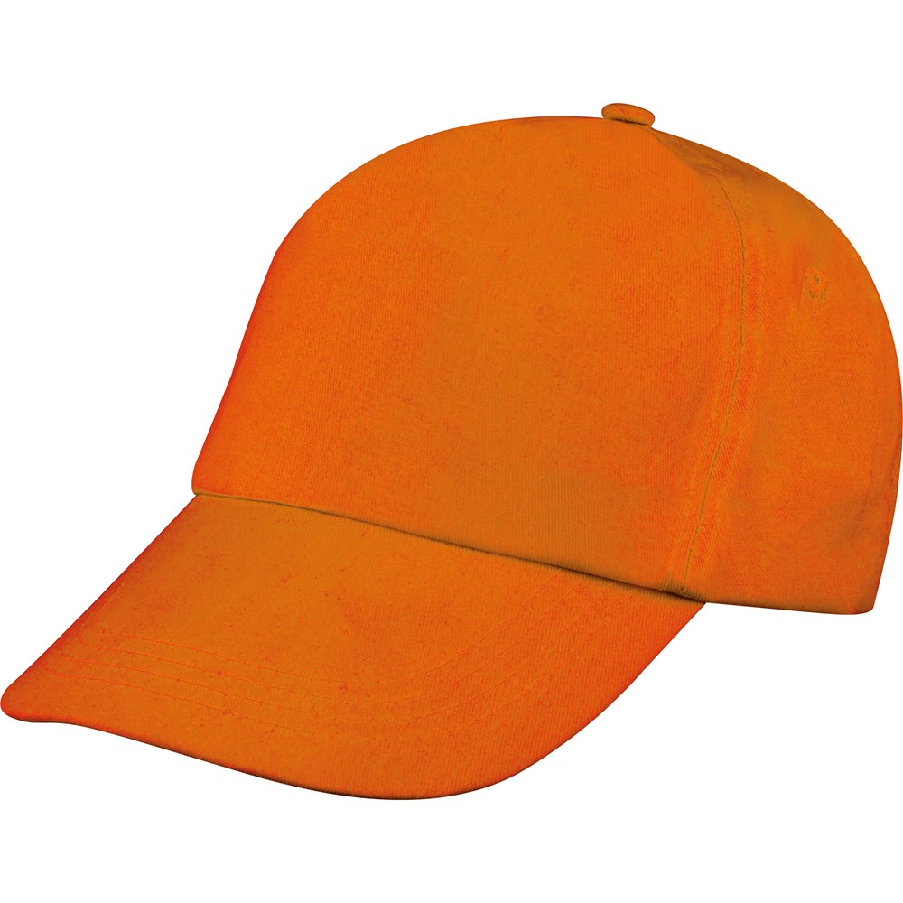 5 Panel Baumwoll-Baseball-Cap MEGAN - orange