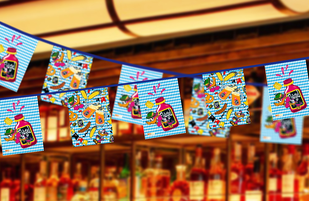 Fahnenketten 15 x 21 cm