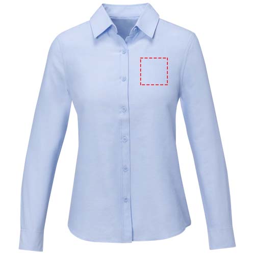 Pollux 130 g/m² Damenbluse mit langen Ärmeln