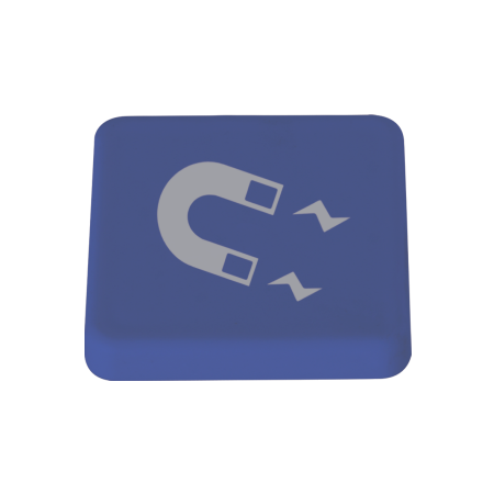 Haftmagnet 30x30 mm - dunkel blau