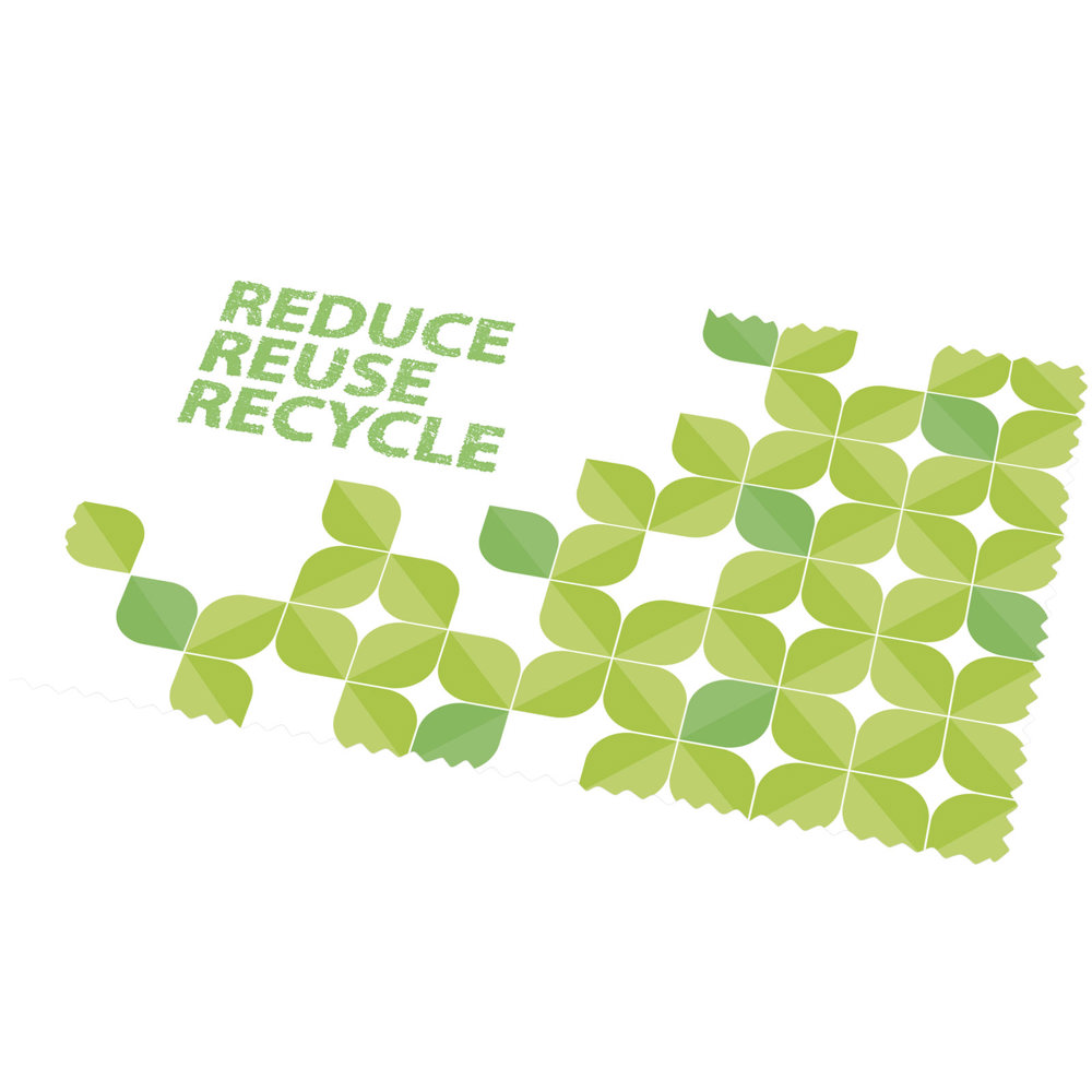 Caro kleines Reinigungstuch aus recyceltem PET Kunststoff