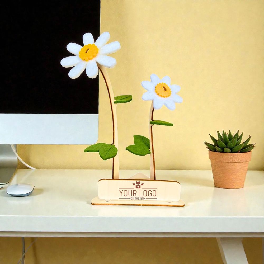 Happy Blooms - Duo 'Your logo' -weiß