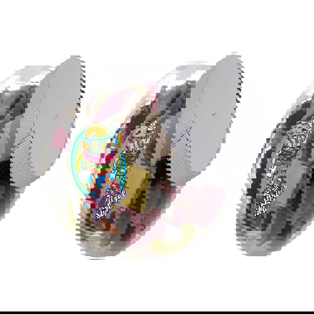 Kleines Glas 0,4 Liter gefüllt mit Süßigkeiten