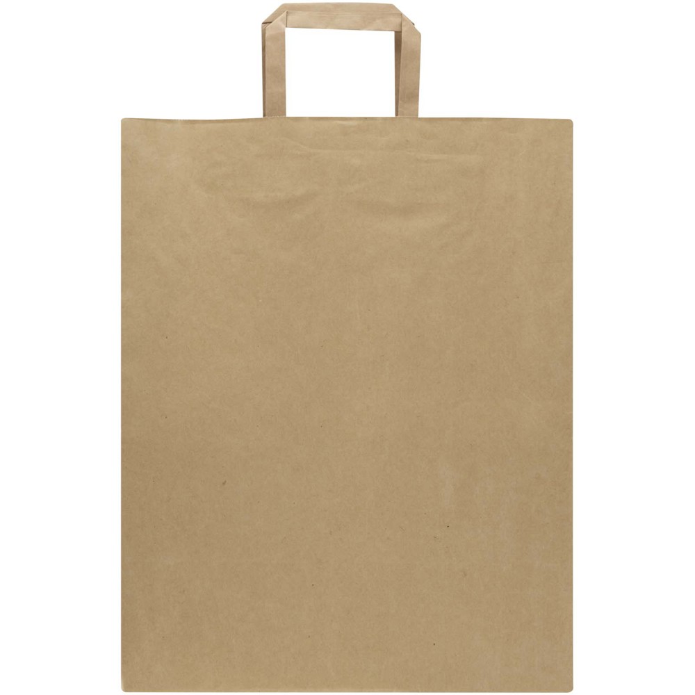 Kraft 80 g/m² Papiertasche mit flachen Griffen – 25 × 15 × 32 cm
