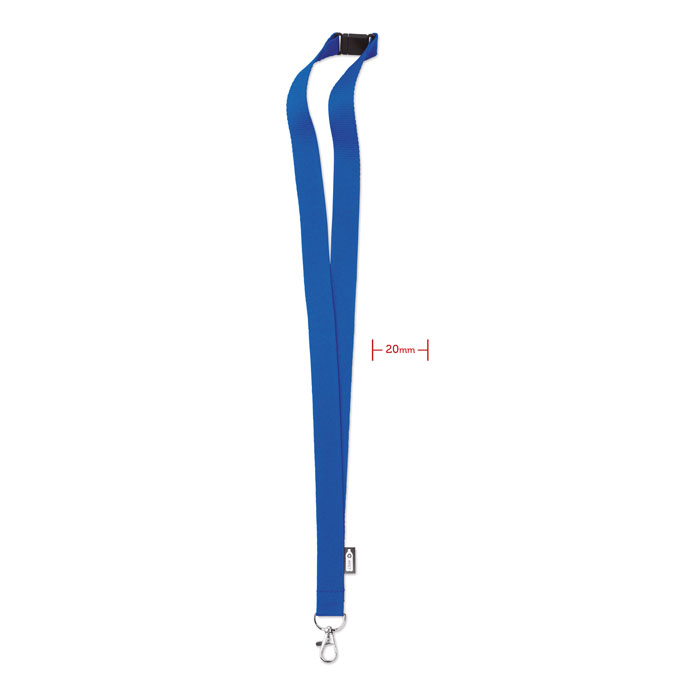 LANY RPET - Lanyard RPET 20mm - Königsblau