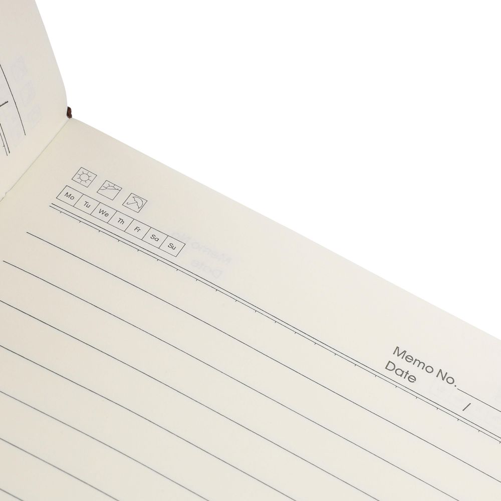 Recyceltes PU-Notizbuch (A5) Elian