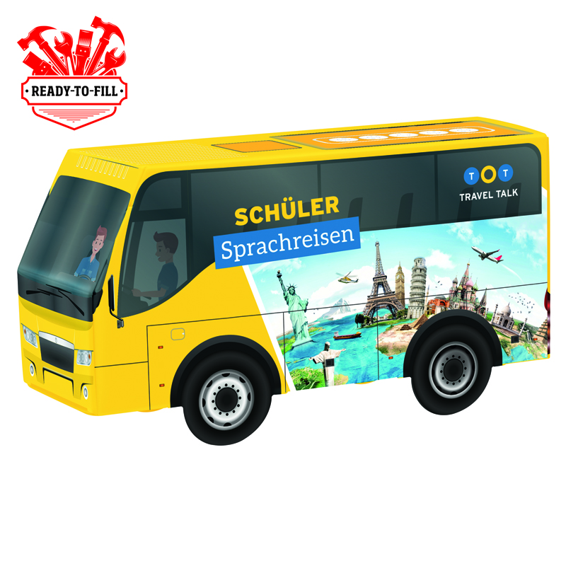 3D Präsent Bus Individuelle Befüllung