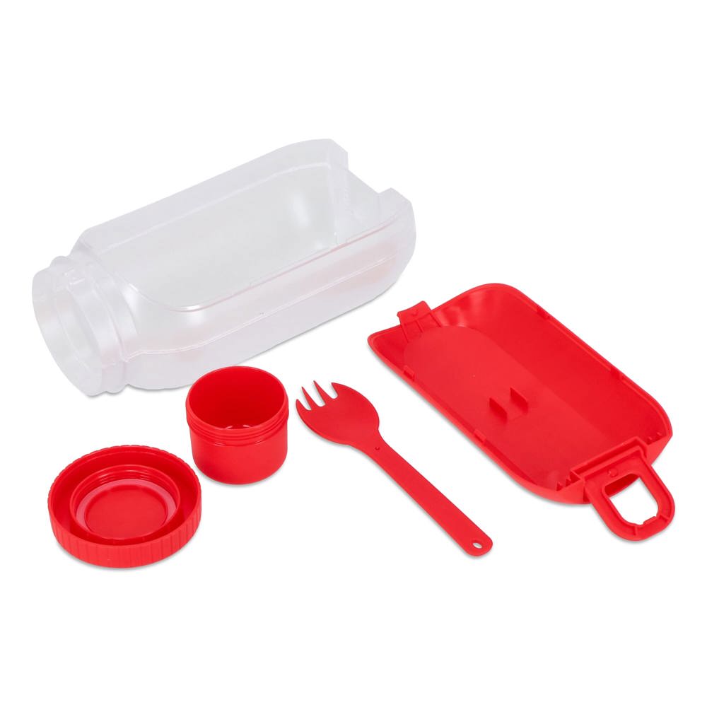 All-in-One-Lunchbox mit Soßenfach und Löffel-Gabel