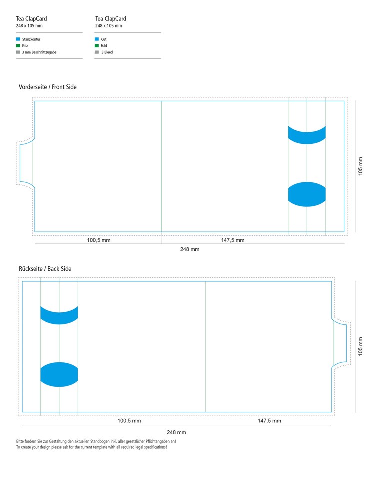ClapCard inkl. 1 TeaStick "Individ. Design"