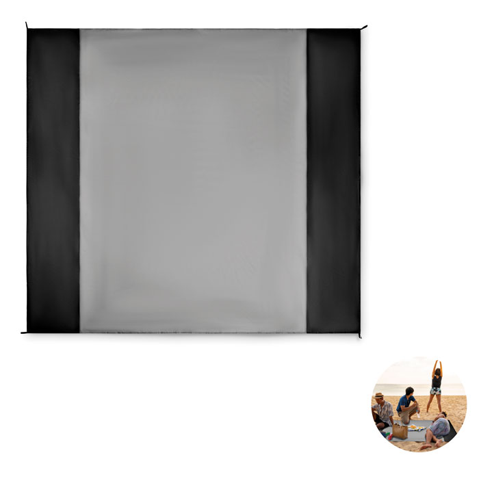 NOSAND - Strandmatte 210T Polyester - schwarz