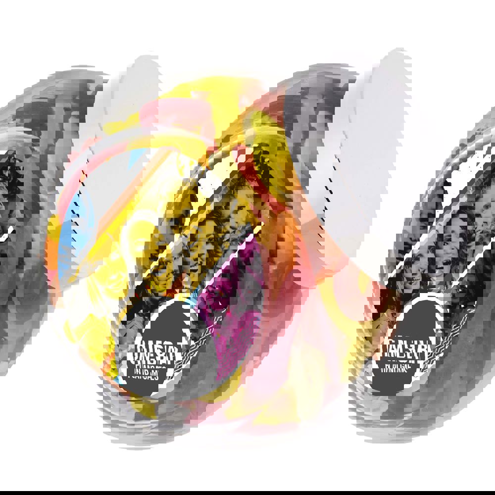 Großes Glas 2 Liter gefüllt mit Süßigkeiten - silber