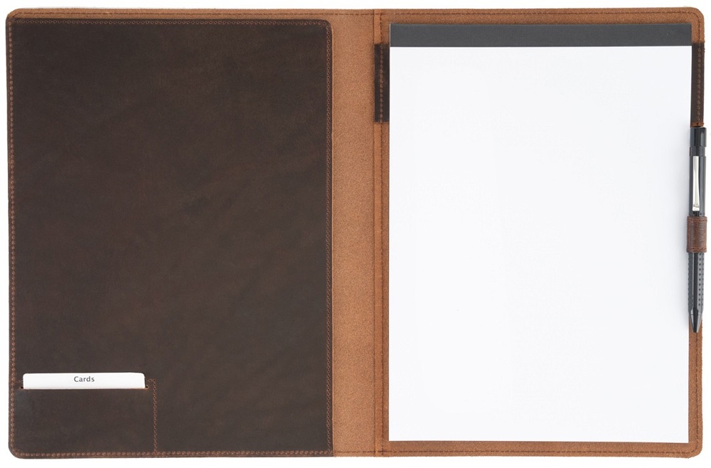 Schreibmappe A4 - Dunkelbraun