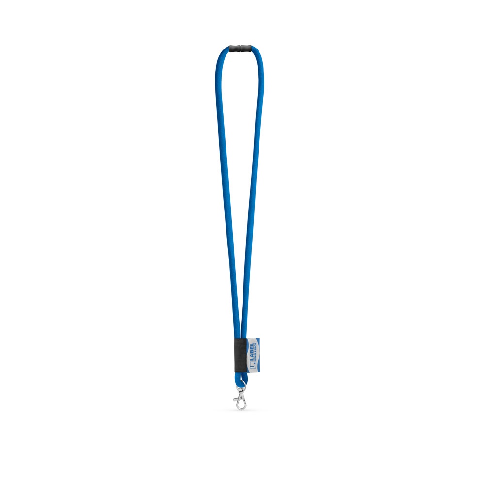 WISBECH. SET Lanyard Tube Long (Ø 7 mm) mit 9 mm Schnappkarabiner und Ø 7 mm Sicherheitsverschluss - 303 - Blau