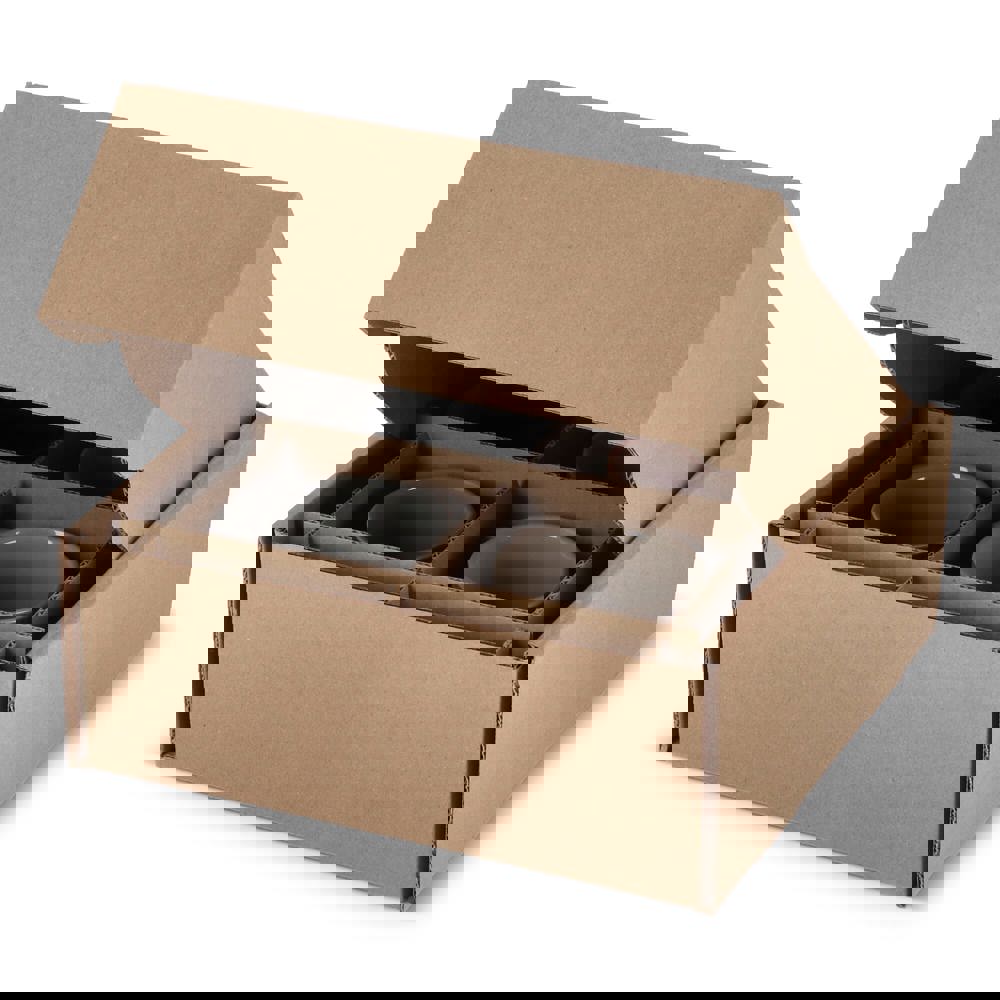 Individuelle Geschenkverpackung für 4 Tassen 24.3 x 24.3 x 9.9 cm