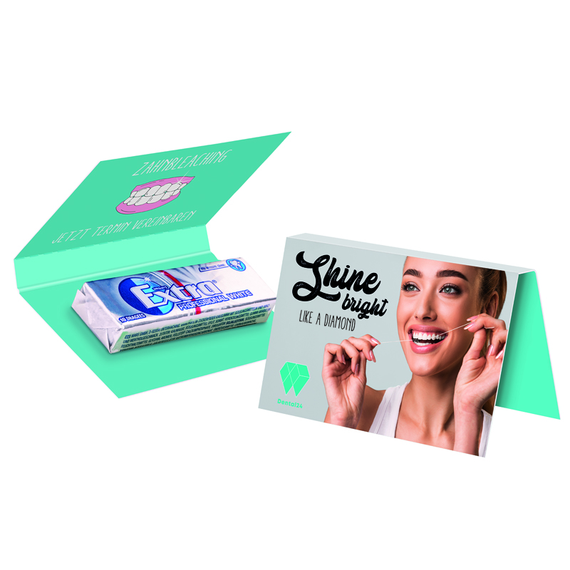 Werbekarte Visitenkartenformat, Extra Professional Kaugummi, zuckerfrei