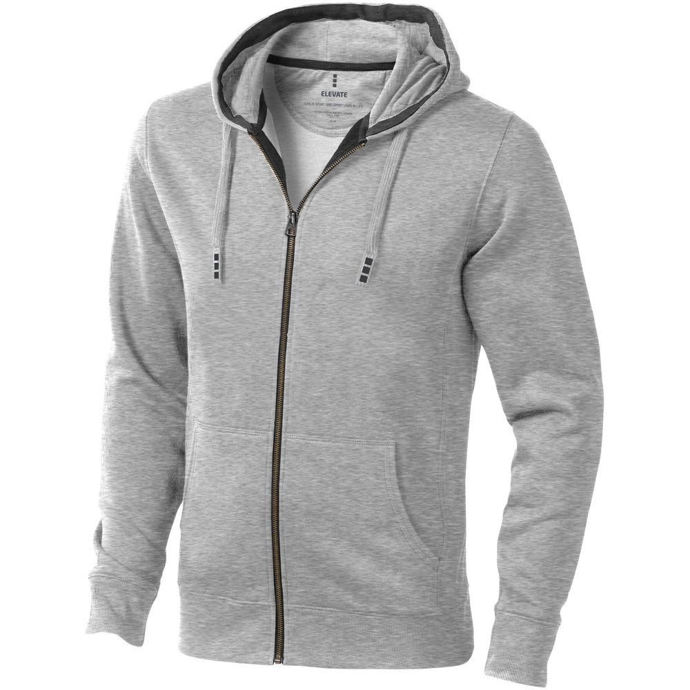 Arora Kapuzensweatjacke für Herren - grau meliert