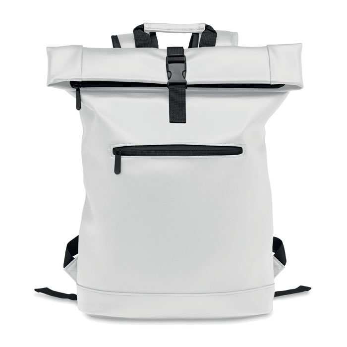 BAI ROLL - 15" Rolltop-Rucksack PU - weiß