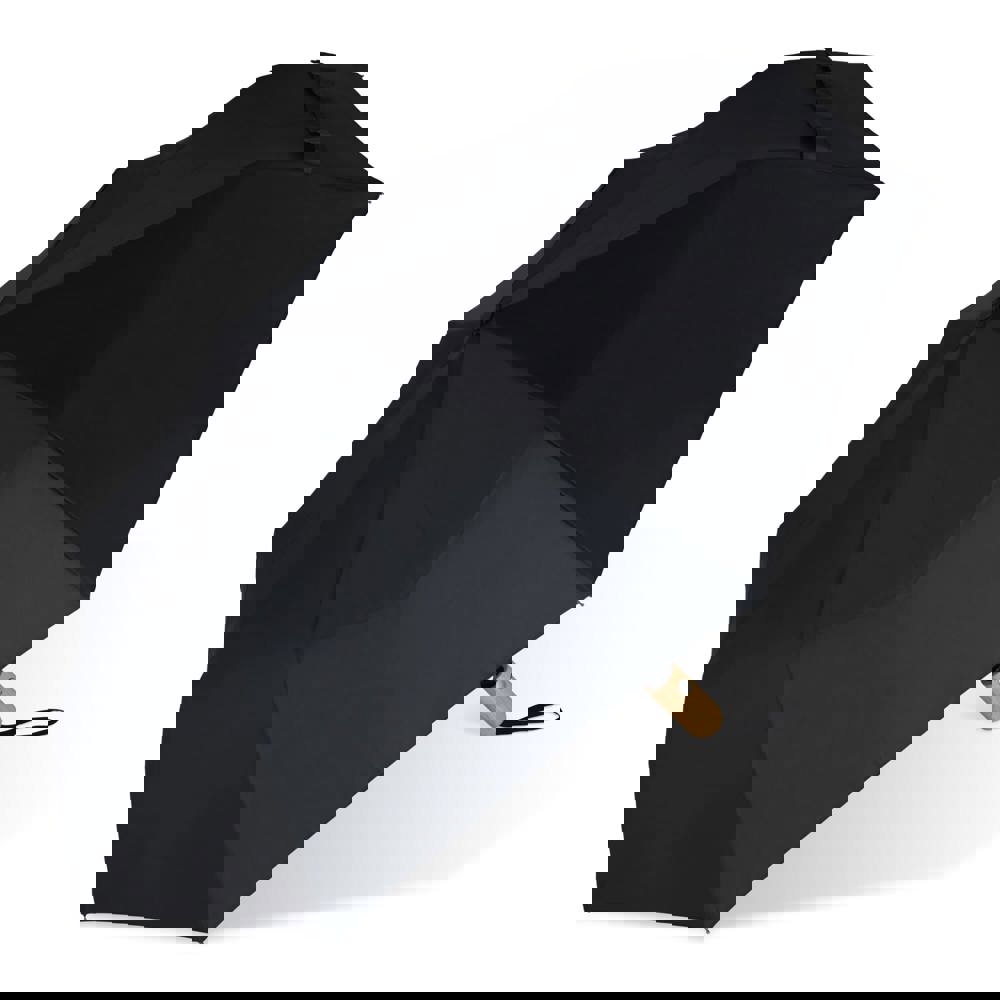 21” faltbarer Regenschirm aus R-PET -Material mit Automatiköffnung - schwarz
