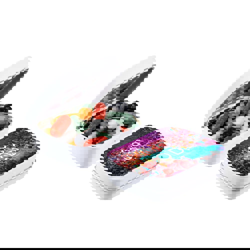 Mini Klappdeckeldose mit Süßigkeiten