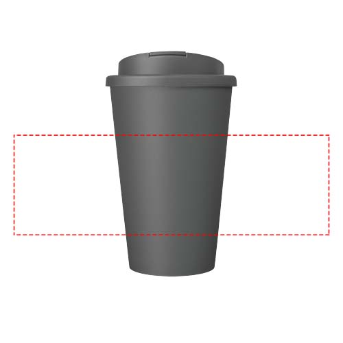 Americano® Eco 350 ml recycelter Becher mit auslaufsicherem Deckel