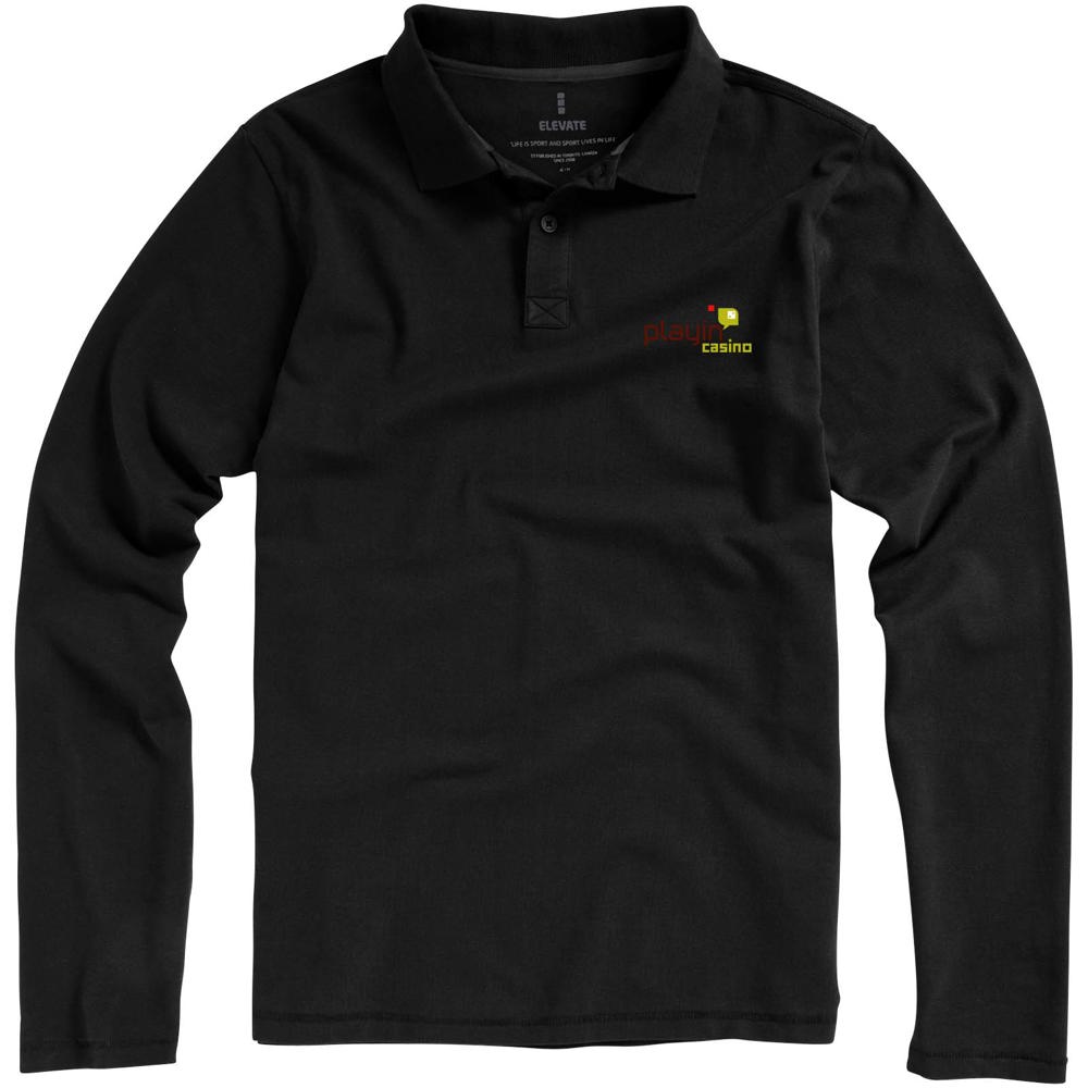 Calgary 180 g/m² Langarm Poloshirt für Herren