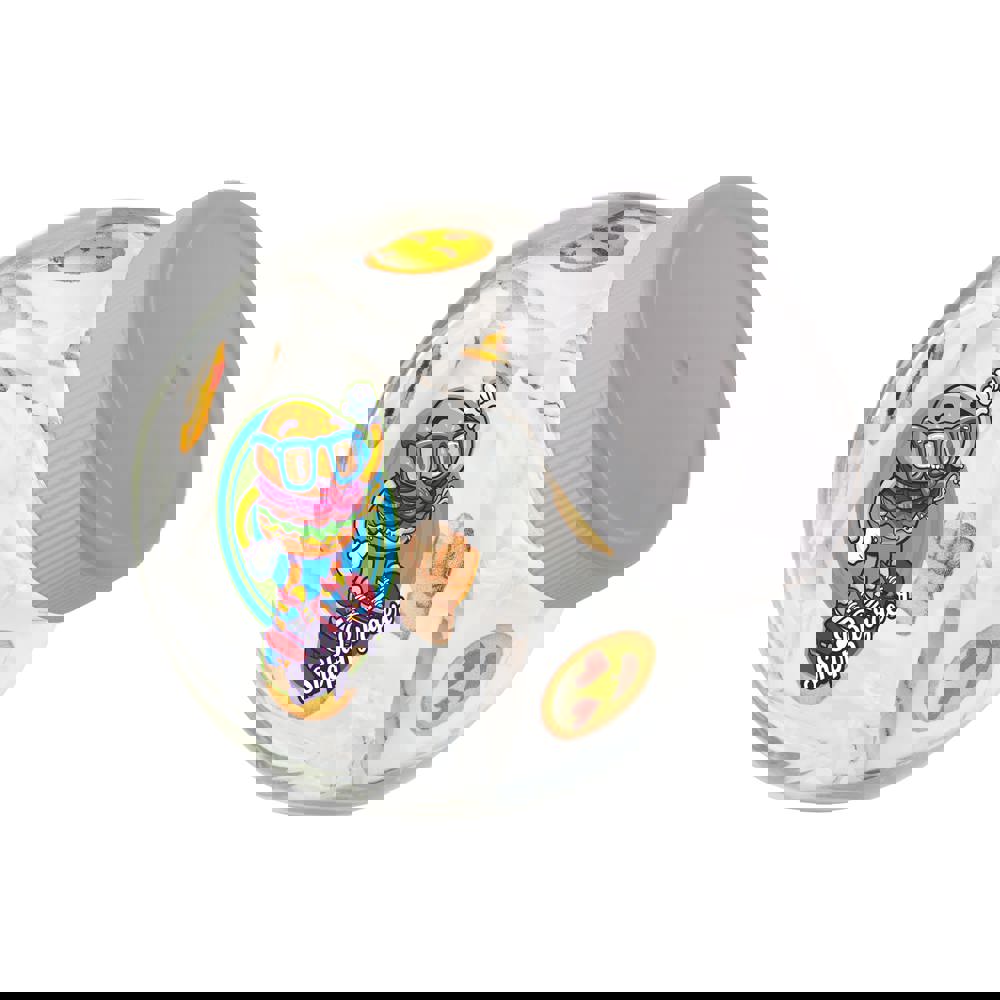 Kleines Glas 0,4 Liter gefüllt mit Süßigkeiten - Weiß