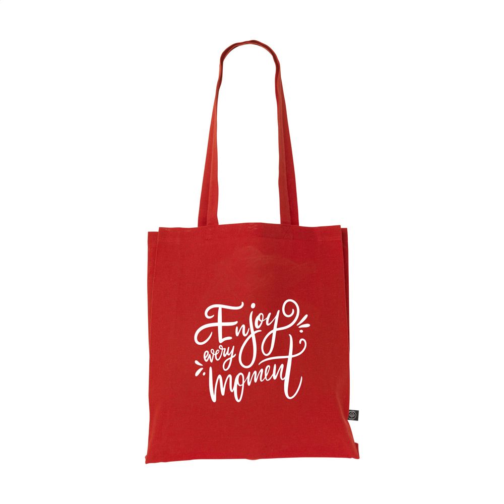 Colour Square Bag GRS Recycled Cotton (150 g/m²) Tasche - rot