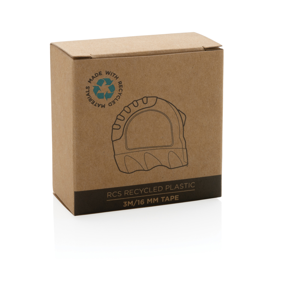 3m/16mm Maßband aus RCS recyceltem Kunststoff
