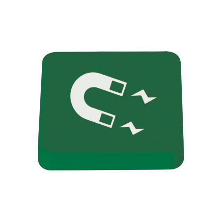 Haftmagnet 40x40 mm - dunkel grün