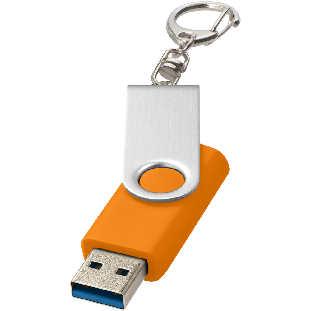 Rotate USB-Stick 3.0 mit Schlüsselanhänger - orange