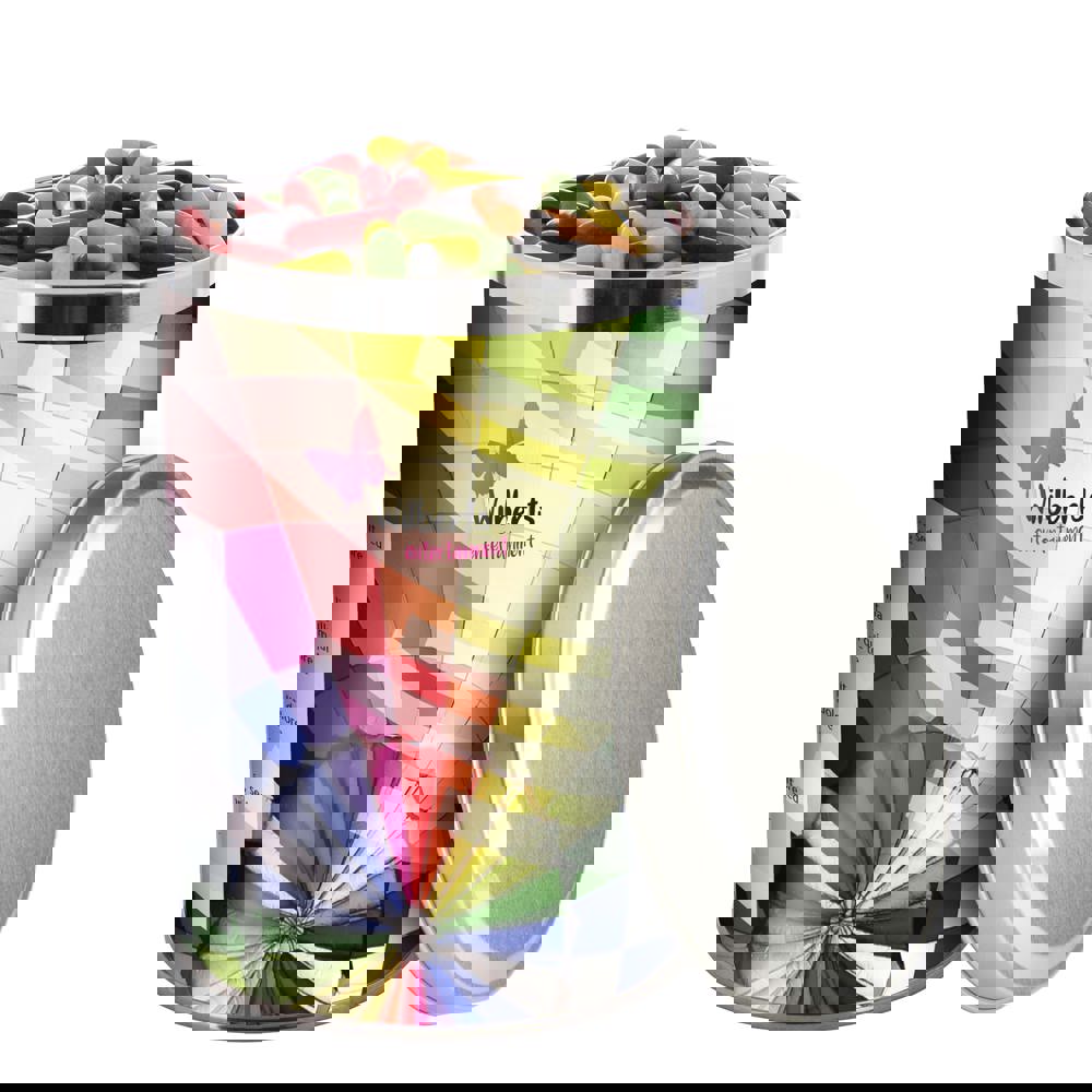 Große Dose 1,3 Liter, gefüllt mit Süßigkeiten