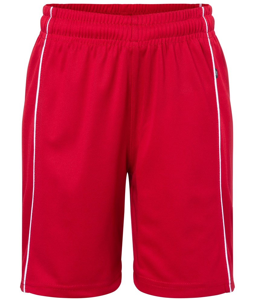 Basic Team Shorts Junior - Red/white (ca. Pantone 193C
white)
