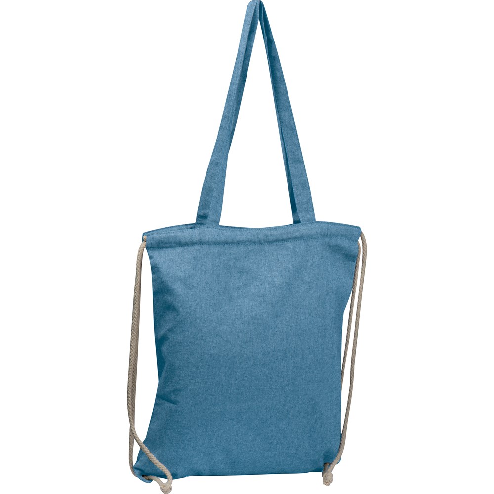 Gymbag aus recycelter Baumwolle VOLKER - blau