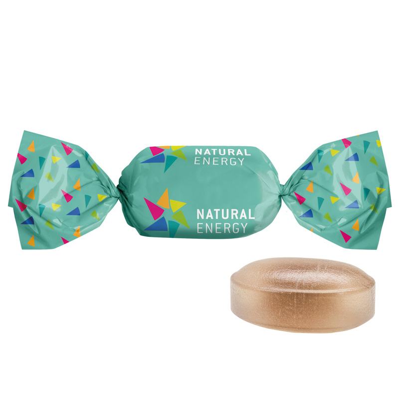 Schoko-Minz Bonbon im weißen, kompostierbaren Wickler