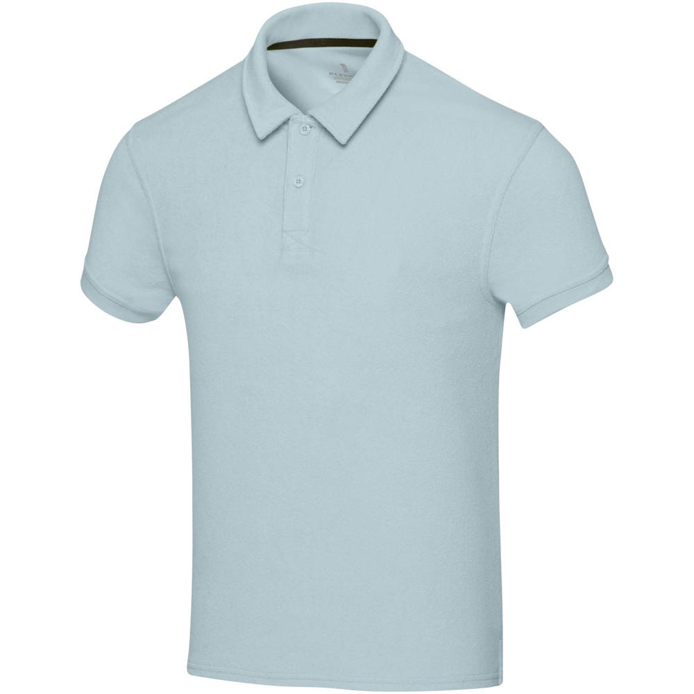 Akoya Poloshirt aus recyceltem Frottee Unisex - wolkenblau