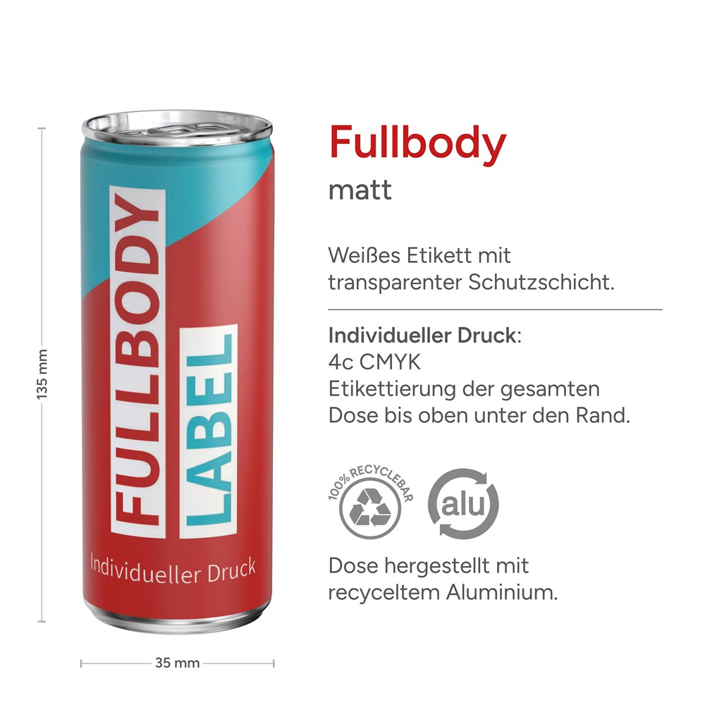 Energy Drink zuckerfrei, Fullbody (matt)