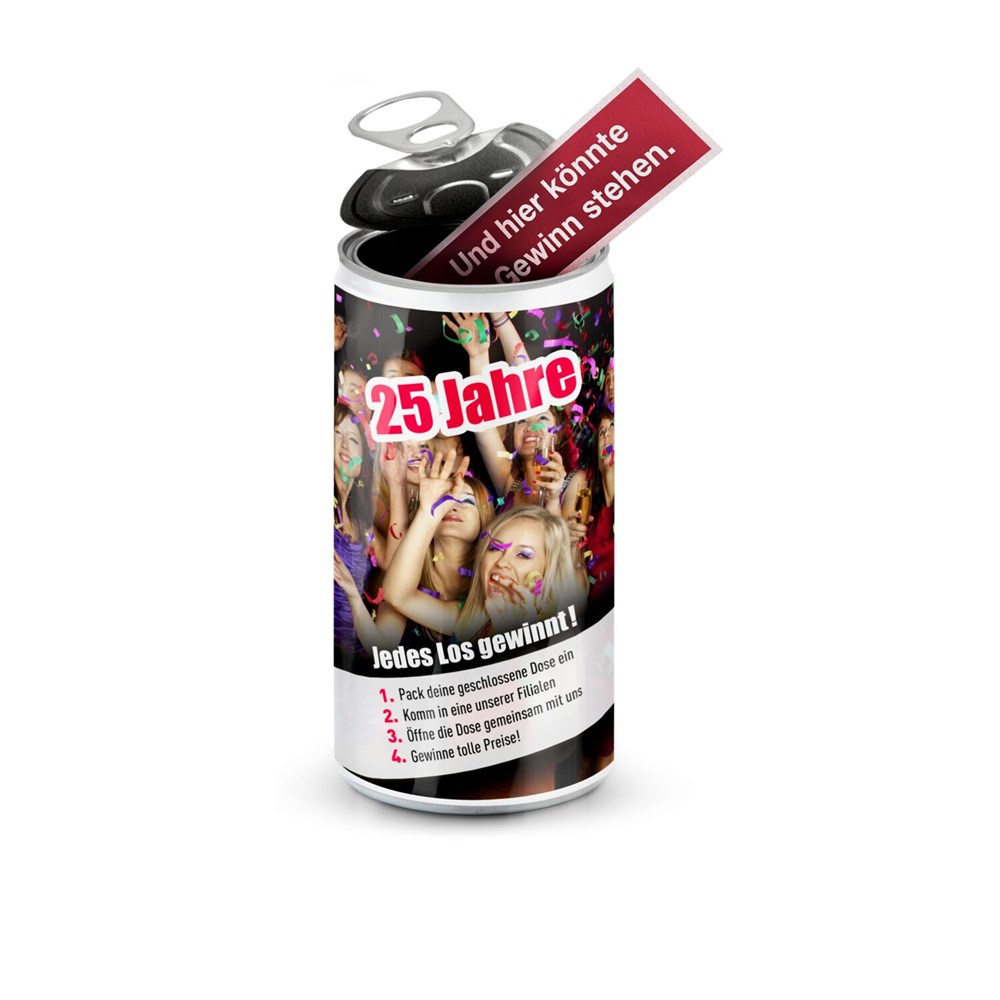 SPA Dose, Wellness-Geschenk in der Dose - Etikett Danke