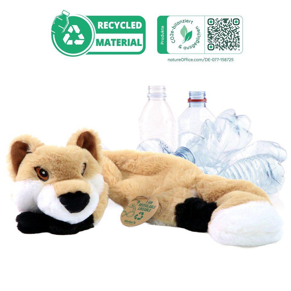 Hundespielzeug RecycelFuchs, beige, one size