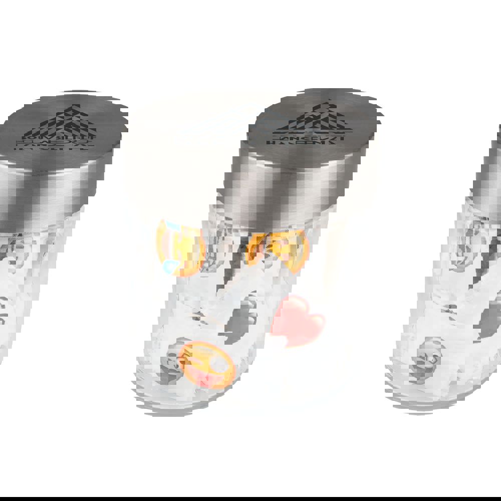 Glas 0,35 Liter gefüllt mit Süßigkeiten - Transparant