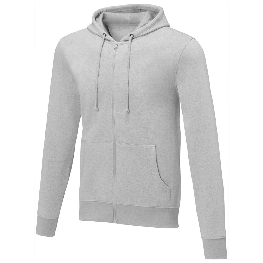 Charon 240 g/m² Herren Kapuzenpullover mit Reißverschluss - heather grau