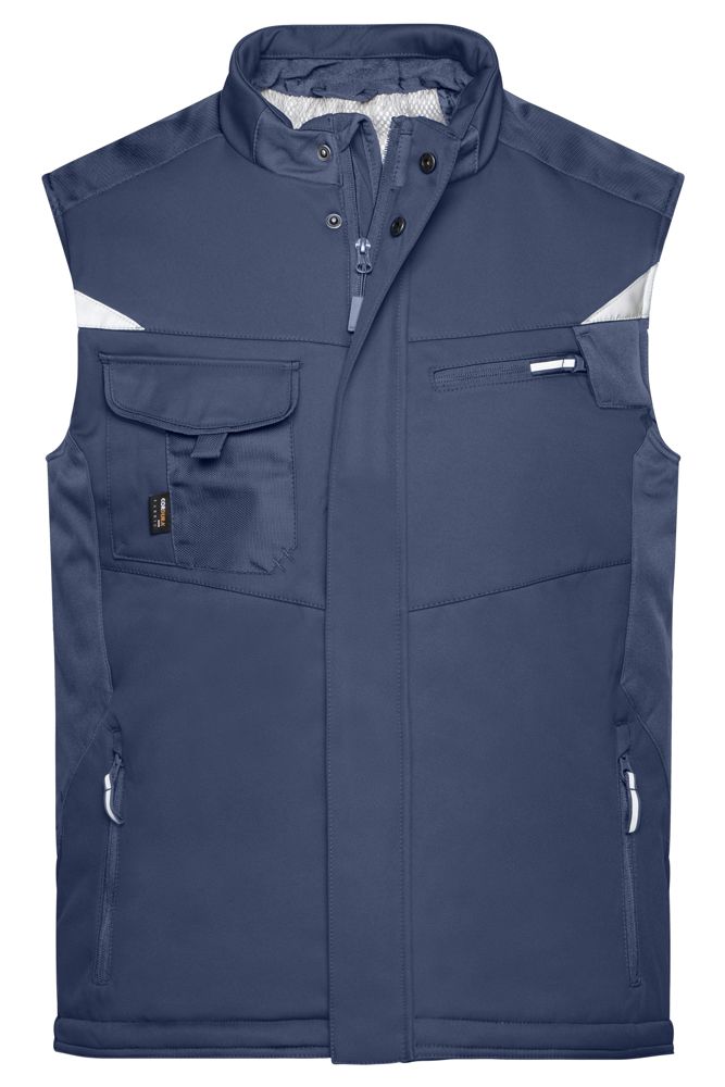 Craftsmen Softshell Vest - STRONG - - Navy/navy (ca. Pantone 296C)