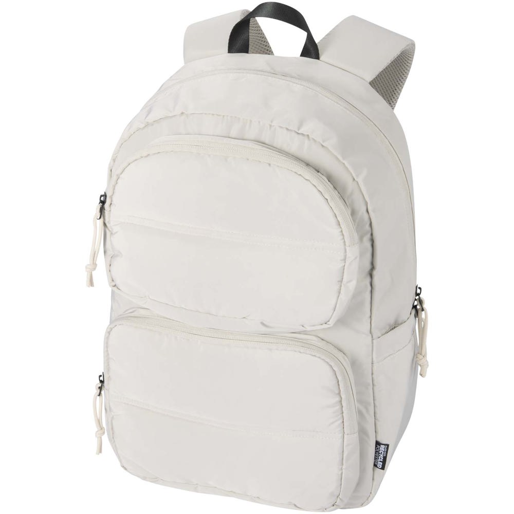Puffer 15,6" GRS recycelter Laptoprucksack 18L - sandstone