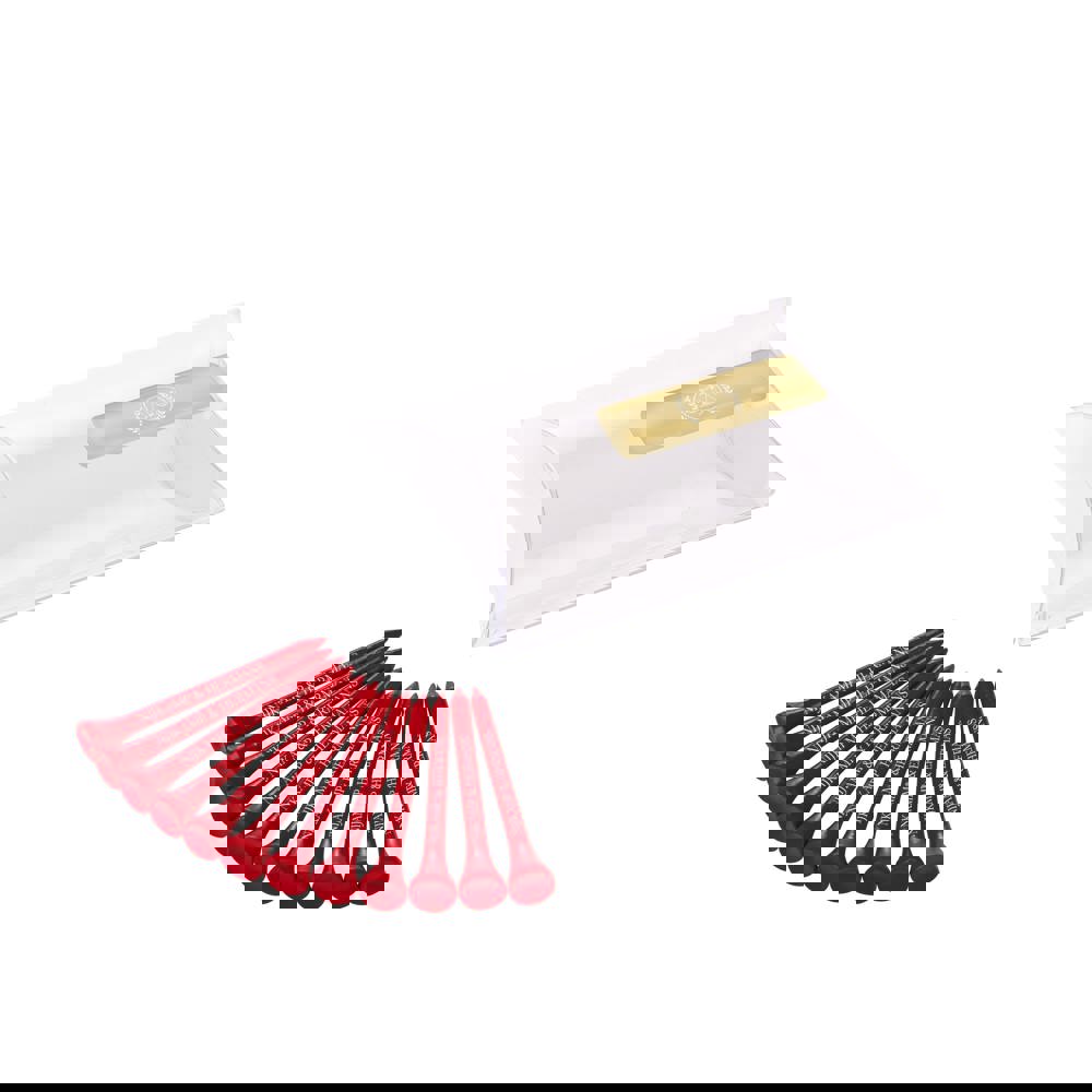 Pillowpack mit 12 Tees 70 mm - rot