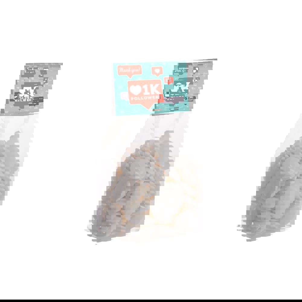 Blockbeutel mit Kopfkarte und 150 Gramm Süssigkeiten