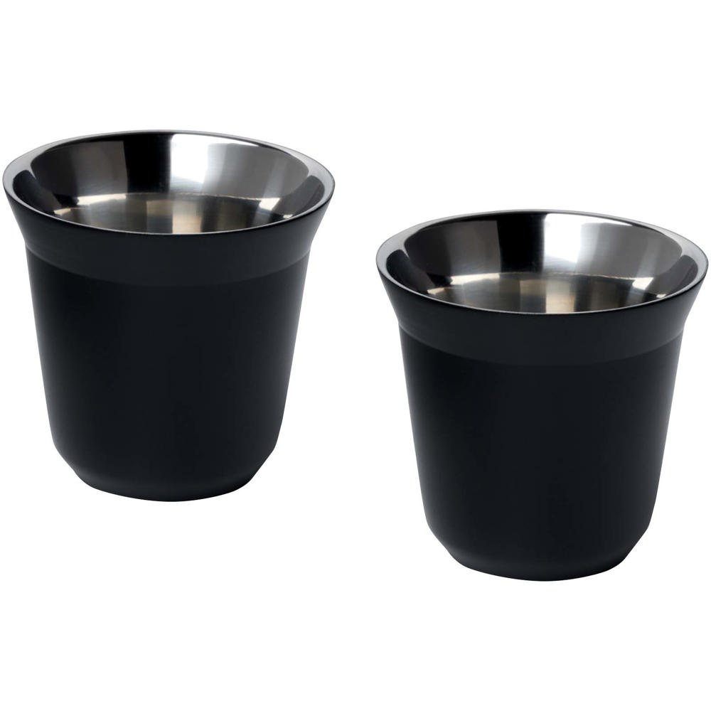 Duo 80 ml RCS-zertifiziertes Espressotassen Set aus Edelstahl 