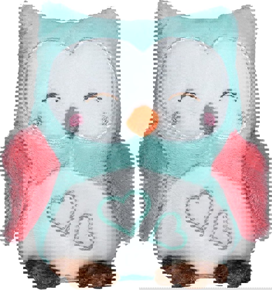 Eule mit Knisterfolie, türkis, one size