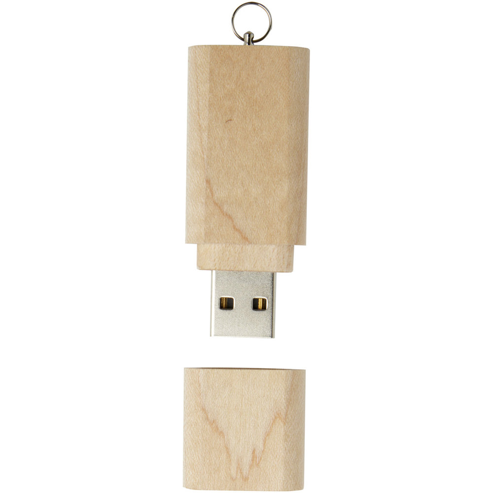 USB-Stick 3.0 aus Holz mit Schlüsselring