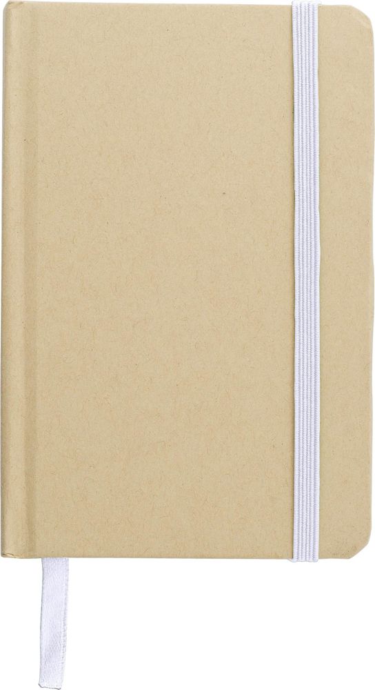 Notizbuch aus recyceltem Papier (A6) John - Weiß