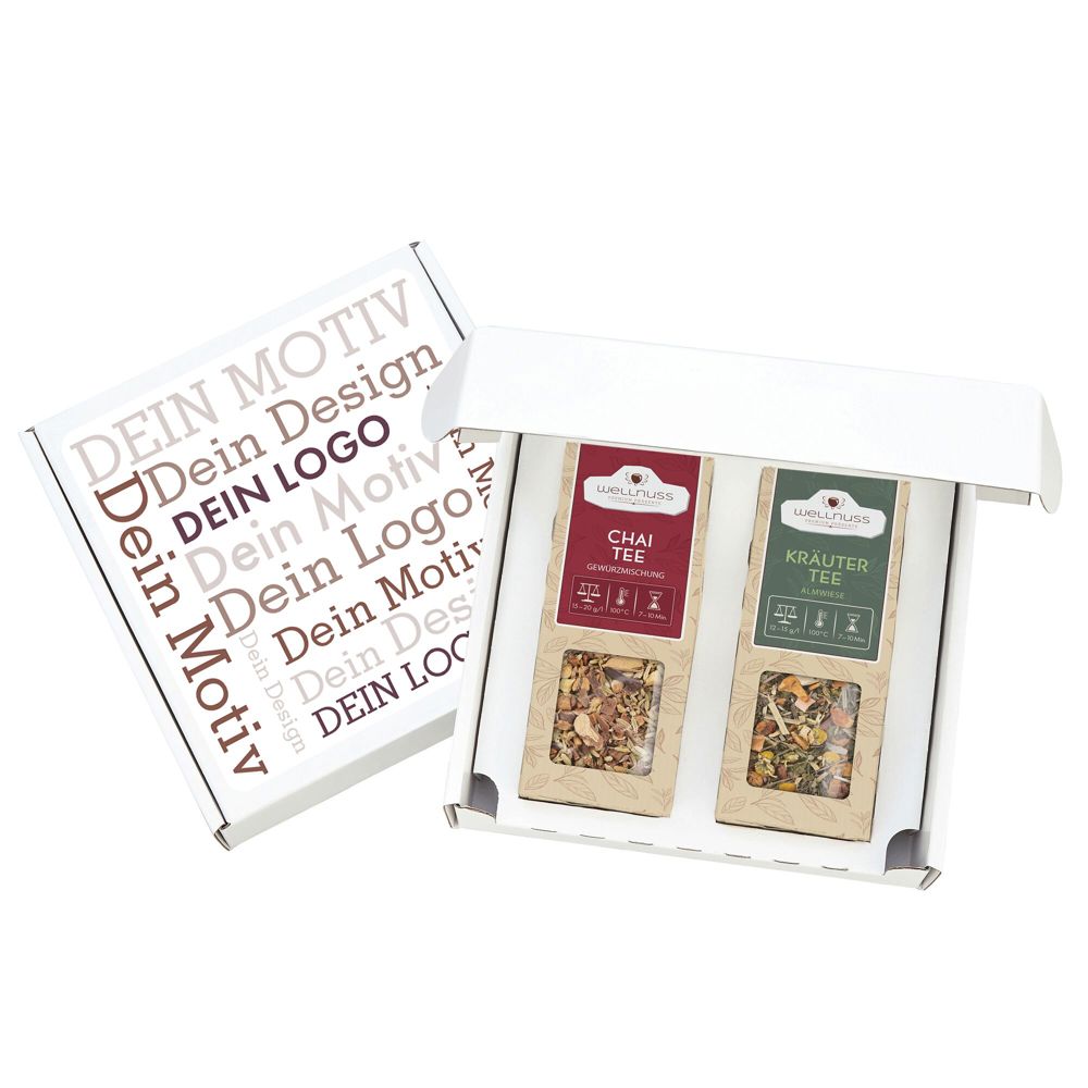 Geschenkkarton mit 2 Tee Spezialitäten